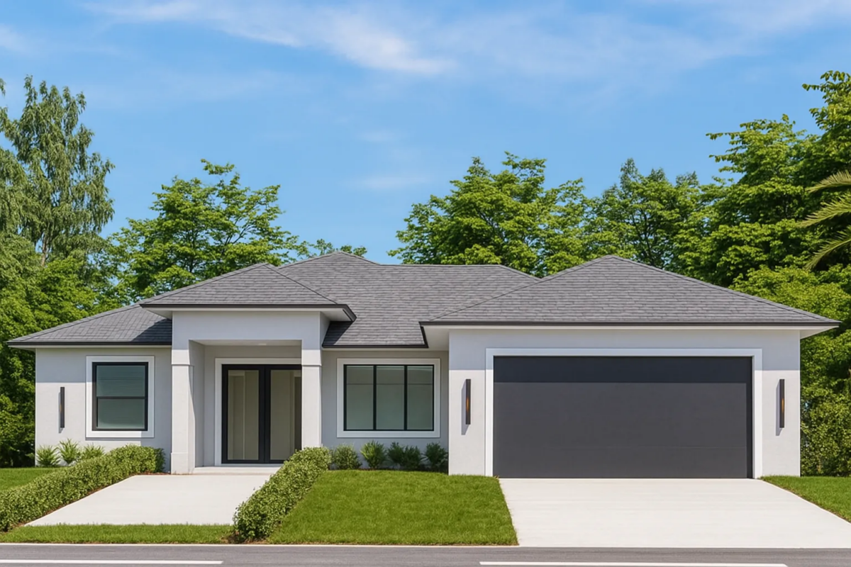 Xavi Model elegant exterior facade in LaBelle, FL - Paladium One