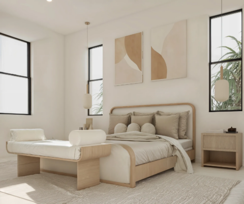Cozy and large family bedroom inside the Xavi Model home
