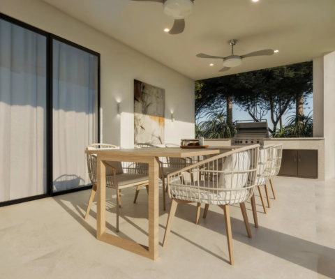 Spacious outdoor BBQ zone and patio area for family gatherings in Paladium One homes